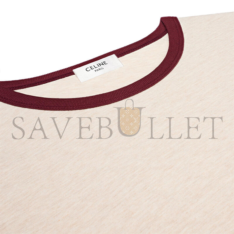 CELINE T-SHIRT IN COTTON JERSEY RX09U507Z.GBE4